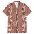 Hawaii Maile Lei Family Matching Long Sleeve Bodycon Dress and Hawaiian Shirt With Brown Monstera Pattern