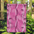 Hawaii Maile Lei Garden Flag With Pink Monstera Pattern