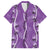 Hawaii Maile Lei Family Matching Long Sleeve Bodycon Dress and Hawaiian Shirt With Violet Monstera Pattern