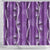Hawaii Maile Lei Shower Curtain With Violet Monstera Pattern