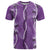 Hawaii Maile Lei T Shirt With Violet Monstera Pattern