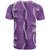 Hawaii Maile Lei T Shirt With Violet Monstera Pattern