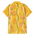 Hawaii Maile Lei Family Matching Long Sleeve Bodycon Dress and Hawaiian Shirt With Yellow Monstera Pattern