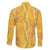 Hawaii Maile Lei Family Matching Long Sleeve Bodycon Dress and Hawaiian Shirt With Yellow Monstera Pattern