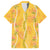 Hawaii Maile Lei Family Matching Off Shoulder Maxi Dress and Hawaiian Shirt With Yellow Monstera Pattern
