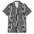 Hawaii Maile Lei Family Matching Off Shoulder Maxi Dress and Hawaiian Shirt With Gray Monstera Pattern