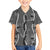 Hawaii Maile Lei Family Matching Off Shoulder Maxi Dress and Hawaiian Shirt With Gray Monstera Pattern