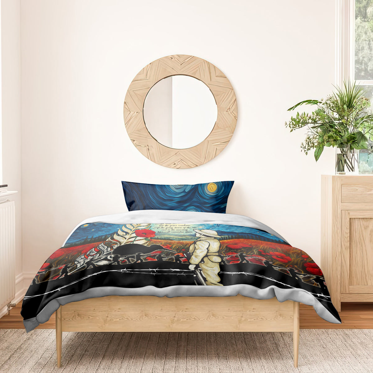 Kei Wareware Tatou New Zealand ANZAC Day Bedding Set Starry Night Inspo Style LT05 - Polynesian Pride