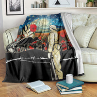 Kei Wareware Tatou New Zealand ANZAC Day Blanket Starry Night Inspo Style LT05 Blue - Polynesian Pride