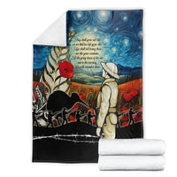 Kei Wareware Tatou New Zealand ANZAC Day Blanket Starry Night Inspo Style LT05 - Polynesian Pride
