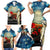 Kei Wareware Tatou New Zealand ANZAC Day Family Matching Short Sleeve Bodycon Dress and Hawaiian Shirt Starry Night Inspo Style LT05 - Polynesian Pride