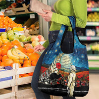 Kei Wareware Tatou New Zealand ANZAC Day Grocery Bag Starry Night Inspo Style LT05 - Polynesian Pride