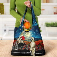 Kei Wareware Tatou New Zealand ANZAC Day Grocery Bag Starry Night Inspo Style LT05 - Polynesian Pride