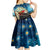 Kei Wareware Tatou New Zealand ANZAC Day Kid Short Sleeve Dress Starry Night Inspo Style LT05 - Polynesian Pride