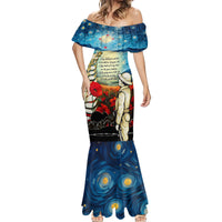 Kei Wareware Tatou New Zealand ANZAC Day Mermaid Dress Starry Night Inspo Style LT05 - Polynesian Pride