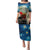 Kei Wareware Tatou New Zealand ANZAC Day Puletasi Starry Night Inspo Style LT05 Long Dress Blue - Polynesian Pride