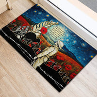 Kei Wareware Tatou New Zealand ANZAC Day Rubber Doormat Starry Night Inspo Style LT05 - Polynesian Pride