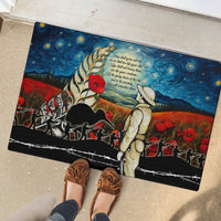 Kei Wareware Tatou New Zealand ANZAC Day Rubber Doormat Starry Night Inspo Style LT05 - Polynesian Pride