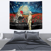 Kei Wareware Tatou New Zealand ANZAC Day Tapestry Starry Night Inspo Style LT05 - Polynesian Pride