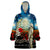 Kei Wareware Tatou New Zealand ANZAC Day Wearable Blanket Hoodie Starry Night Inspo Style LT05 One Size Blue - Polynesian Pride