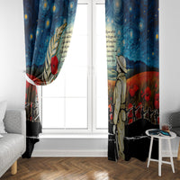 Kei Wareware Tatou New Zealand ANZAC Day Window Curtain Starry Night Inspo Style LT05 - Polynesian Pride