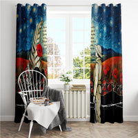Kei Wareware Tatou New Zealand ANZAC Day Window Curtain Starry Night Inspo Style LT05 - Polynesian Pride