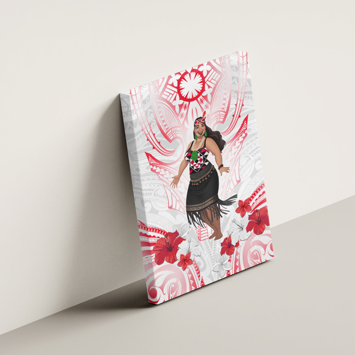 New Zealand Women's Day Canvas Wall Art Maori Wahine Polynesian Pattern LT05 - Polynesian Pride
