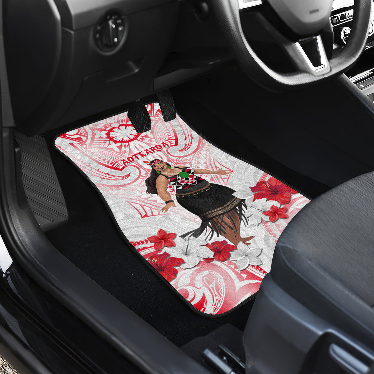New Zealand Women's Day Car Mats Maori Wahine Polynesian Pattern LT05 - Polynesian Pride