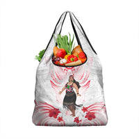 New Zealand Women's Day Grocery Bag Maori Wahine Polynesian Pattern LT05 1-pack One Size White - Polynesian Pride