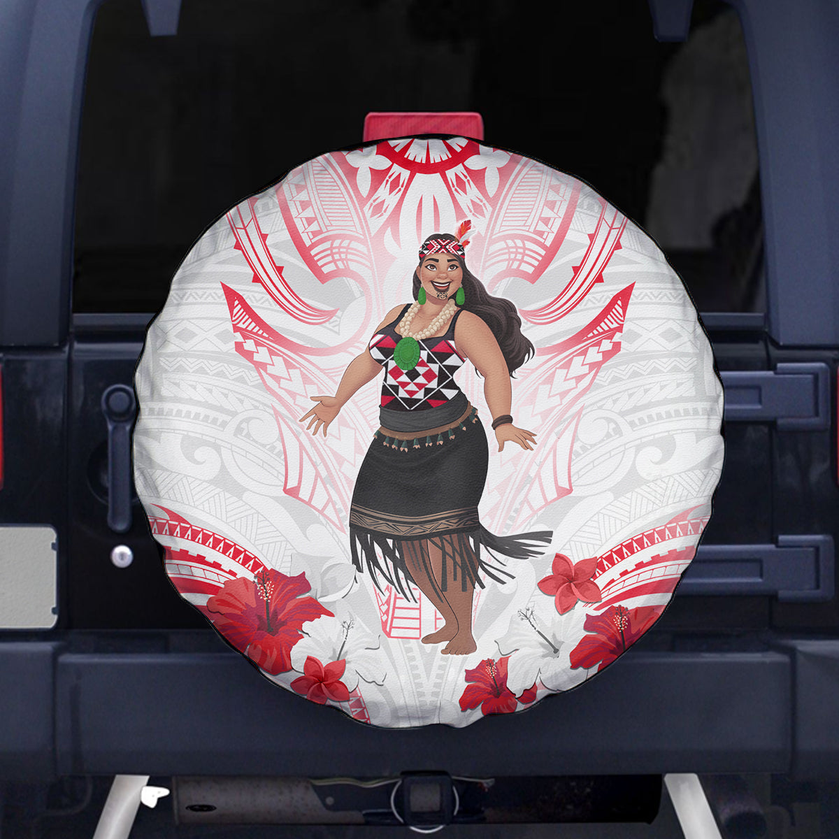 New Zealand Women's Day Spare Tire Cover Maori Wahine Polynesian Pattern LT05 - Polynesian Pride