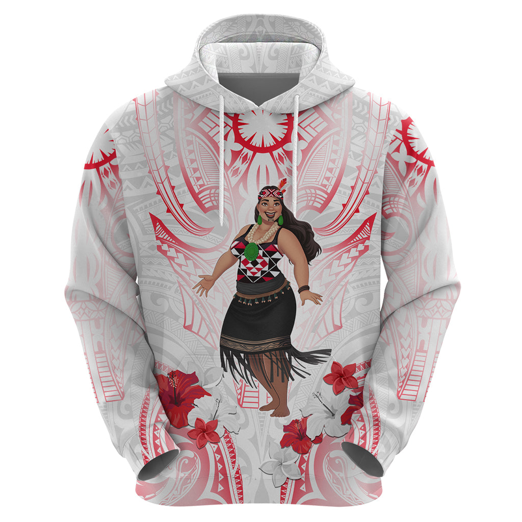 New Zealand Women's Day Zip Hoodie Maori Wahine Polynesian Pattern LT05 - Polynesian Pride