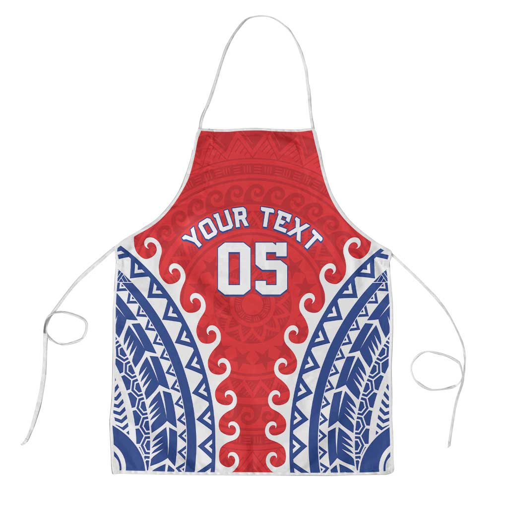 Custom Tuamotu Archipelago Apron Polynesian Tribal Tattoo LT05 Red - Polynesian Pride