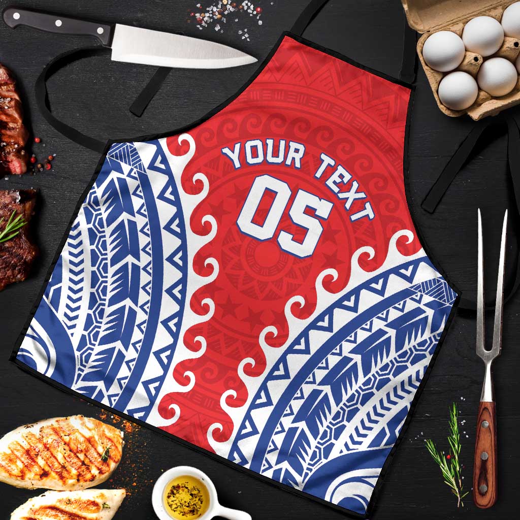 Custom Tuamotu Archipelago Apron Polynesian Tribal Tattoo LT05 Red - Polynesian Pride