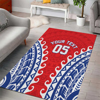 Custom Tuamotu Archipelago Area Rug Polynesian Tribal Tattoo LT05 - Polynesian Pride