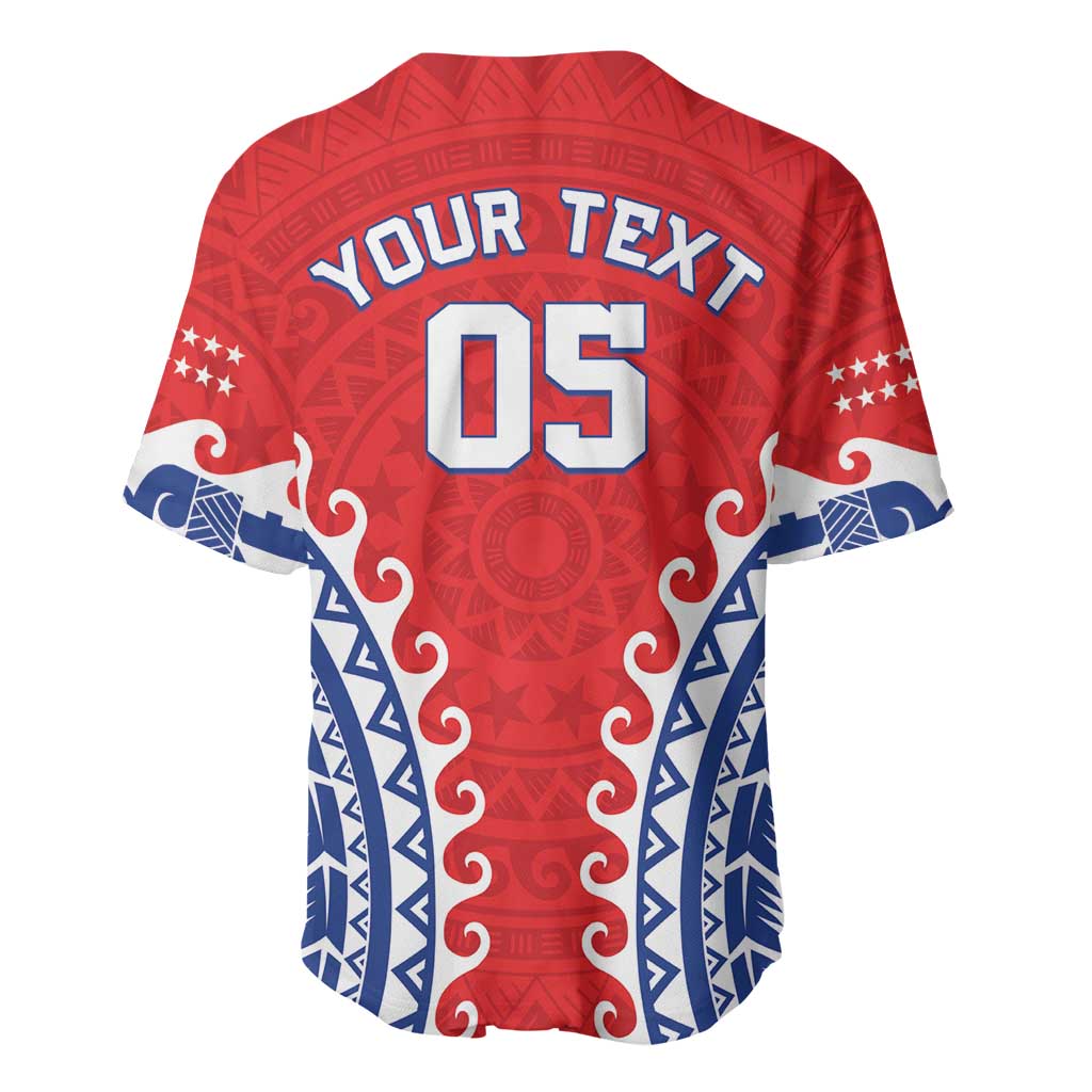 Custom Tuamotu Archipelago Baseball Jersey Polynesian Tribal Tattoo LT05 - Polynesian Pride