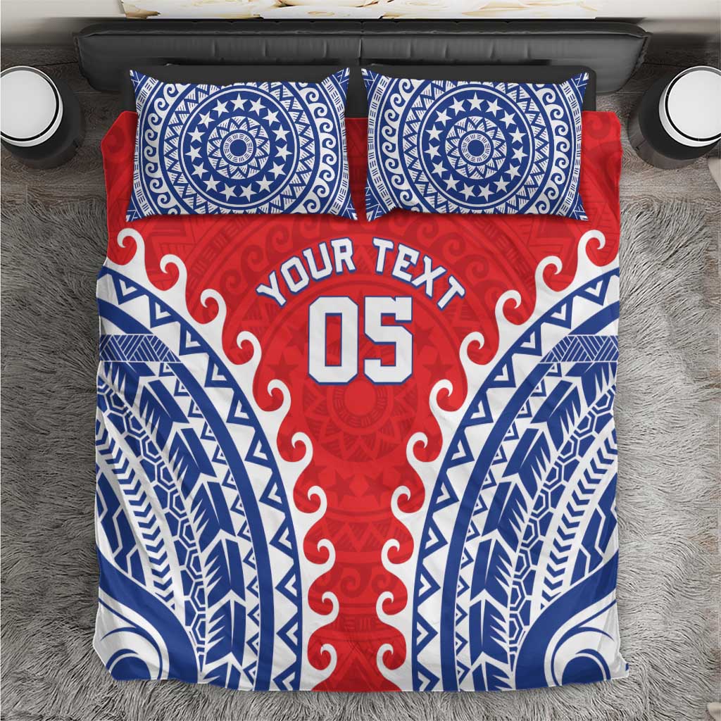Custom Tuamotu Archipelago Bedding Set Polynesian Tribal Tattoo LT05 Red - Polynesian Pride