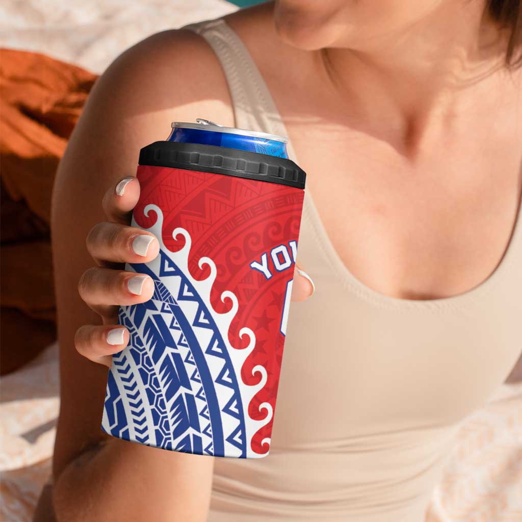 Custom Tuamotu Archipelago 4 in 1 Can Cooler Tumbler Polynesian Tribal Tattoo LT05 - Polynesian Pride