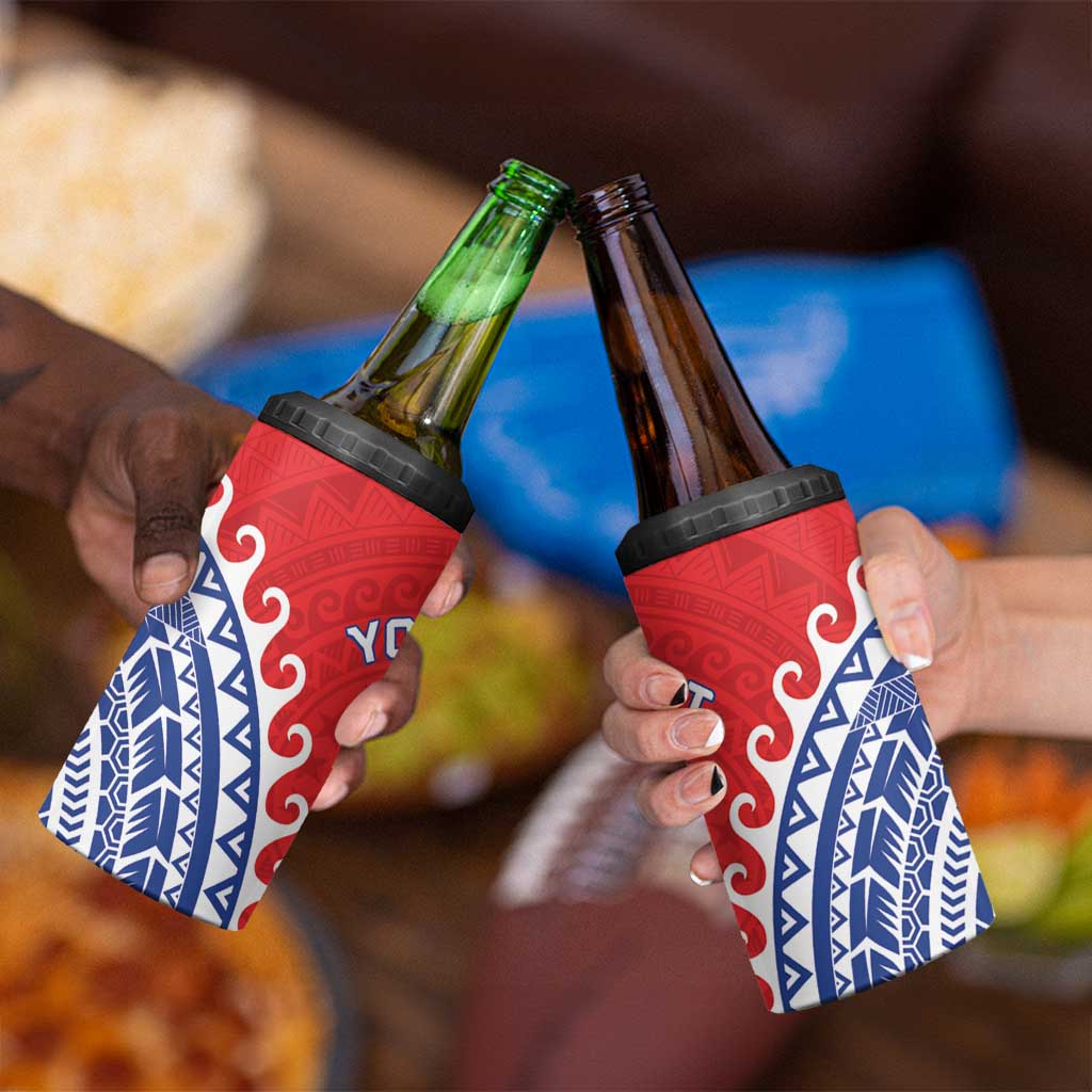Custom Tuamotu Archipelago 4 in 1 Can Cooler Tumbler Polynesian Tribal Tattoo LT05 - Polynesian Pride