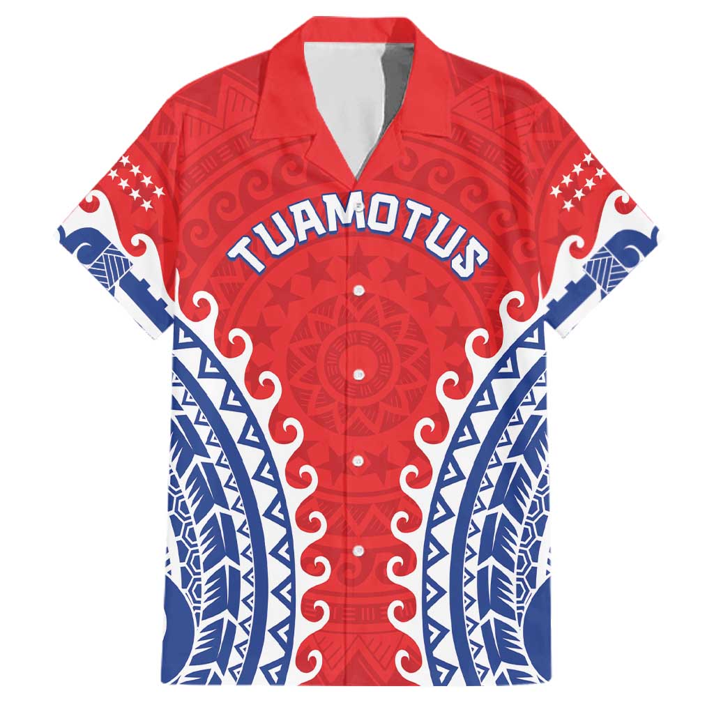 Custom Tuamotu Archipelago Family Matching Summer Maxi Dress and Hawaiian Shirt Polynesian Tribal Tattoo