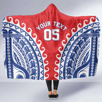 Custom Tuamotu Archipelago Hooded Blanket Polynesian Tribal Tattoo LT05 One Size Red - Polynesian Pride