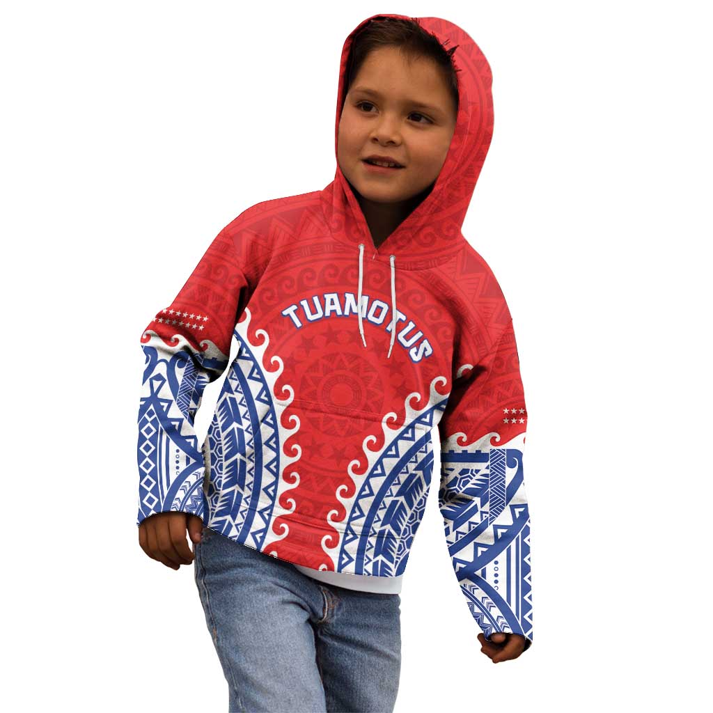 Custom Tuamotu Archipelago Kid Hoodie Polynesian Tribal Tattoo LT05 - Polynesian Pride