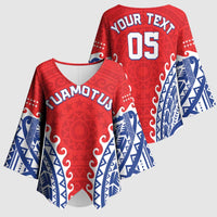 Custom Tuamotu Archipelago Kimono Sleeve Blouse Polynesian Tribal Tattoo LT05 - Polynesian Pride