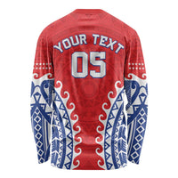 Custom Tuamotu Archipelago Long Sleeve Shirt Polynesian Tribal Tattoo LT05 - Polynesian Pride