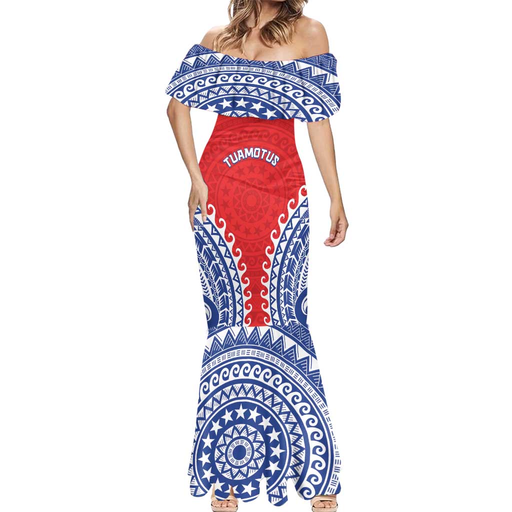 Custom Tuamotu Archipelago Mermaid Dress Polynesian Tribal Tattoo LT05 - Polynesian Pride