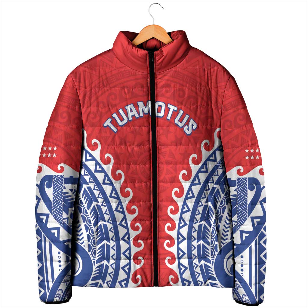 Custom Tuamotu Archipelago Padded Jacket Polynesian Tribal Tattoo LT05 - Polynesian Pride