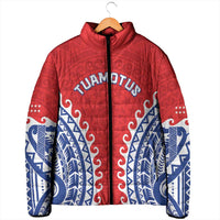 Custom Tuamotu Archipelago Padded Jacket Polynesian Tribal Tattoo LT05 - Polynesian Pride