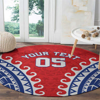 Custom Tuamotu Archipelago Round Carpet Polynesian Tribal Tattoo LT05 - Polynesian Pride