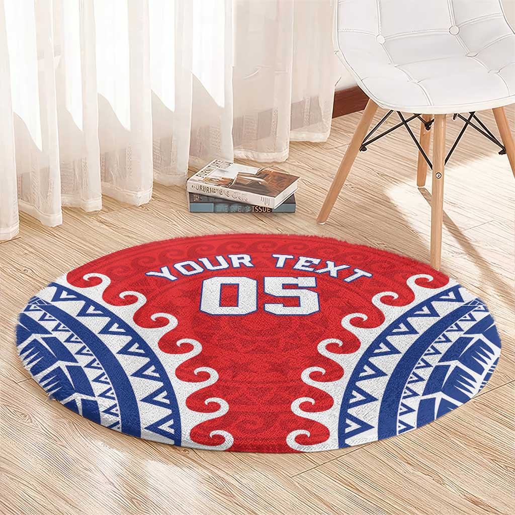 Custom Tuamotu Archipelago Round Carpet Polynesian Tribal Tattoo LT05 - Polynesian Pride