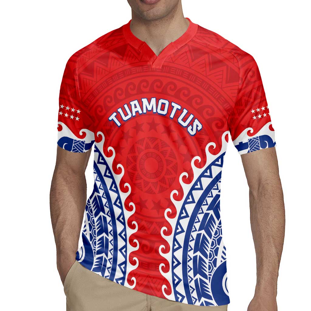 Custom Tuamotu Archipelago Rugby Jersey Polynesian Tribal Tattoo LT05 - Polynesian Pride