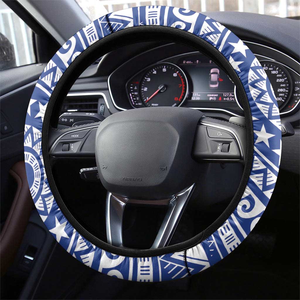 Tuamotu Archipelago Steering Wheel Cover Polynesian Tribal Tattoo LT05 - Polynesian Pride